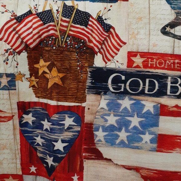 (2) Patriotic Home of the Brave Accent Pillows - Picture 2 of 5